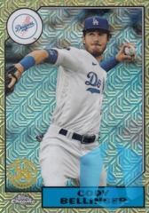 2022 Topps Series 1 Cody Bellinger 1987 Silver Pack Chrome Mojo #T87C-6